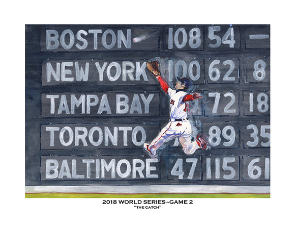 2018 World Series Game 2 - The Catch - Dodgers vs. Red Sox