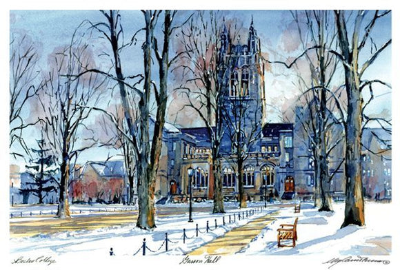 Boston College: Gasson Hall, Winter