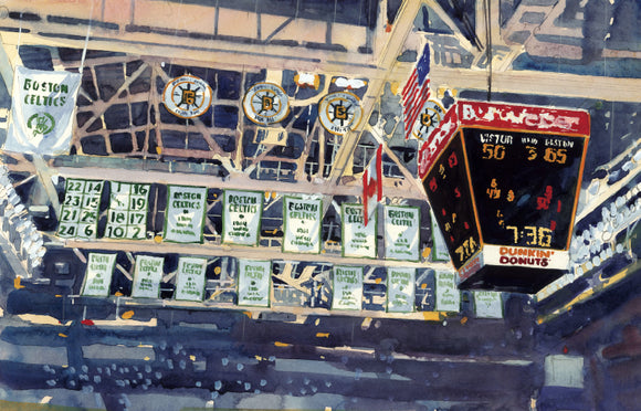 Boston Celtics: Raising Banner 17 – Waitkus Studios